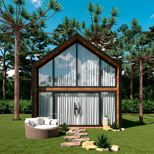Renderização 3D — Residencial Externo — projeto Arq. Tatiane Effgen | 3d.cicilia