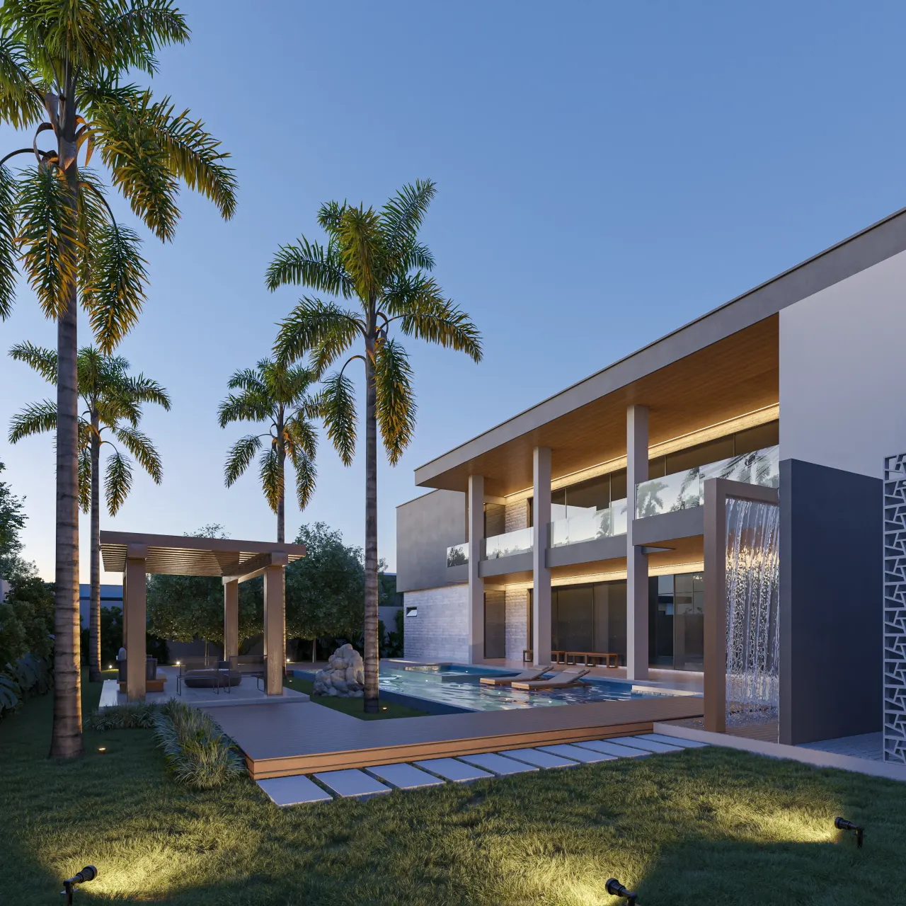 Renderização 3D — portfólio Residencial Externo | 3d.cicilia