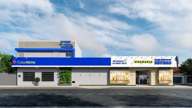Renderização 3D — Comercial & Institucional — projeto Arq. Maria Luíza | 3d.cicilia