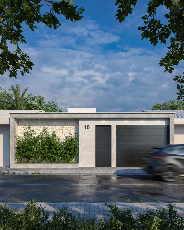 Renderização 3D — Residencial Externo — projeto Arq. Eduardo Pequeno | 3d.cicilia
