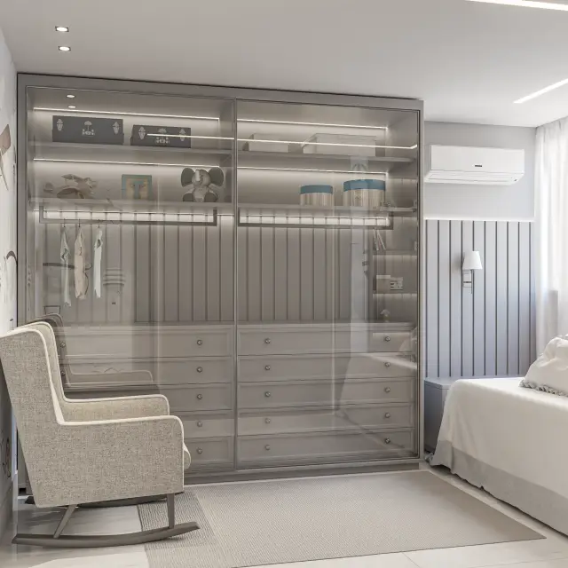 Renderização 3D — Quartos e Suítes — projeto Arq. Anna Paula Maia | 3d.cicilia