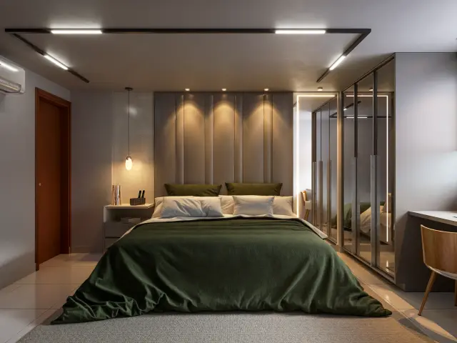 Renderização 3D — Quartos e Suítes — projeto Arq. Laryssa Neves | 3d.cicilia