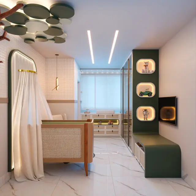 Renderização 3D — Quartos e Suítes — projeto Arq. Laryssa Neves | 3d.cicilia