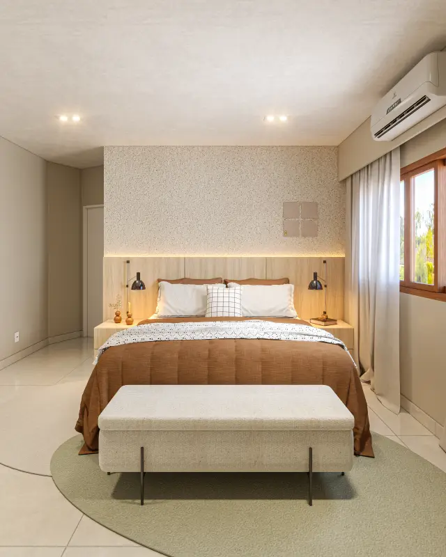 Renderização 3D — Quartos e Suítes — projeto Arq. Eduardo Pequeno | 3d.cicilia