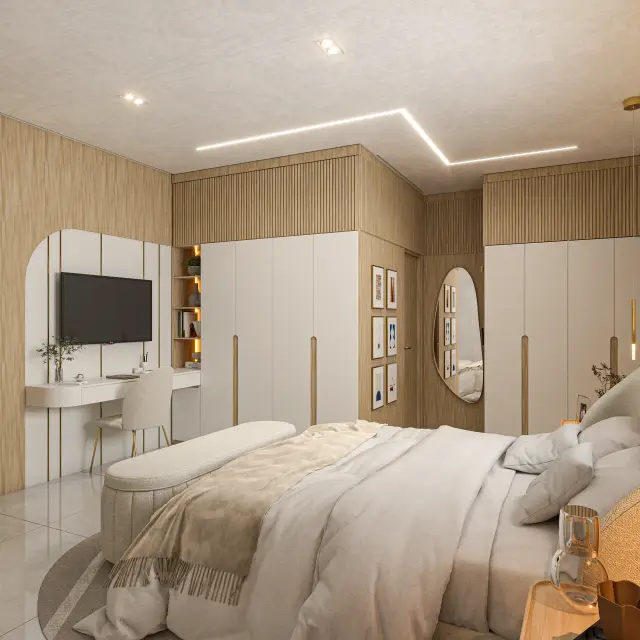 Renderização 3D — Quartos e Suítes — projeto Arq. Eduardo Pequeno | 3d.cicilia
