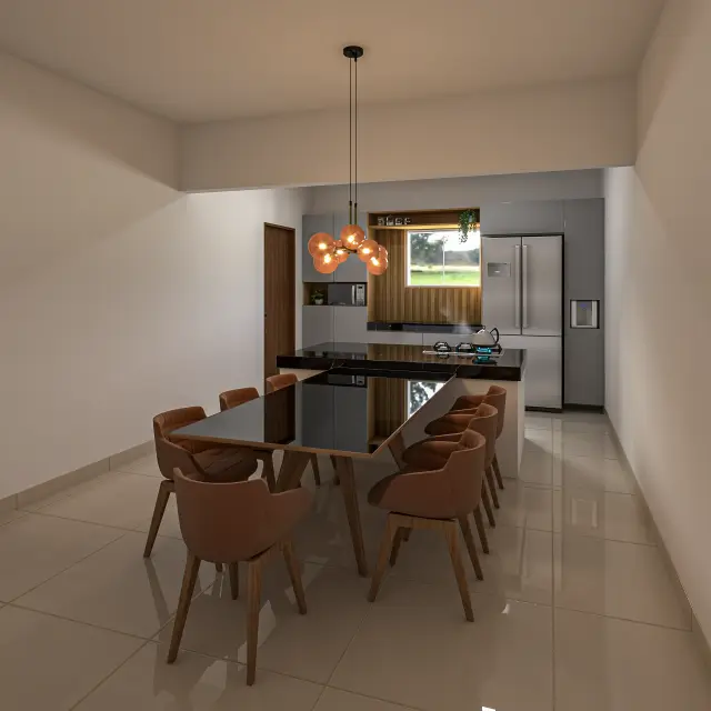 Renderização 3D — Cozinhas, Salas e Ambientes Integrados — projeto Arq. Joyce Almeida | 3d.cicilia