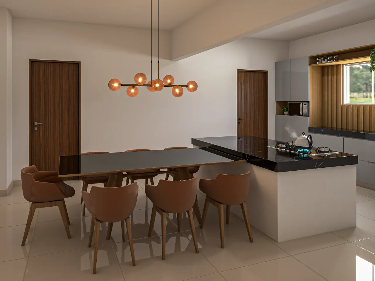 Renderização 3D — Cozinhas, Salas e Ambientes Integrados — projeto Arq. Joyce Almeida | 3d.cicilia (foto 2)