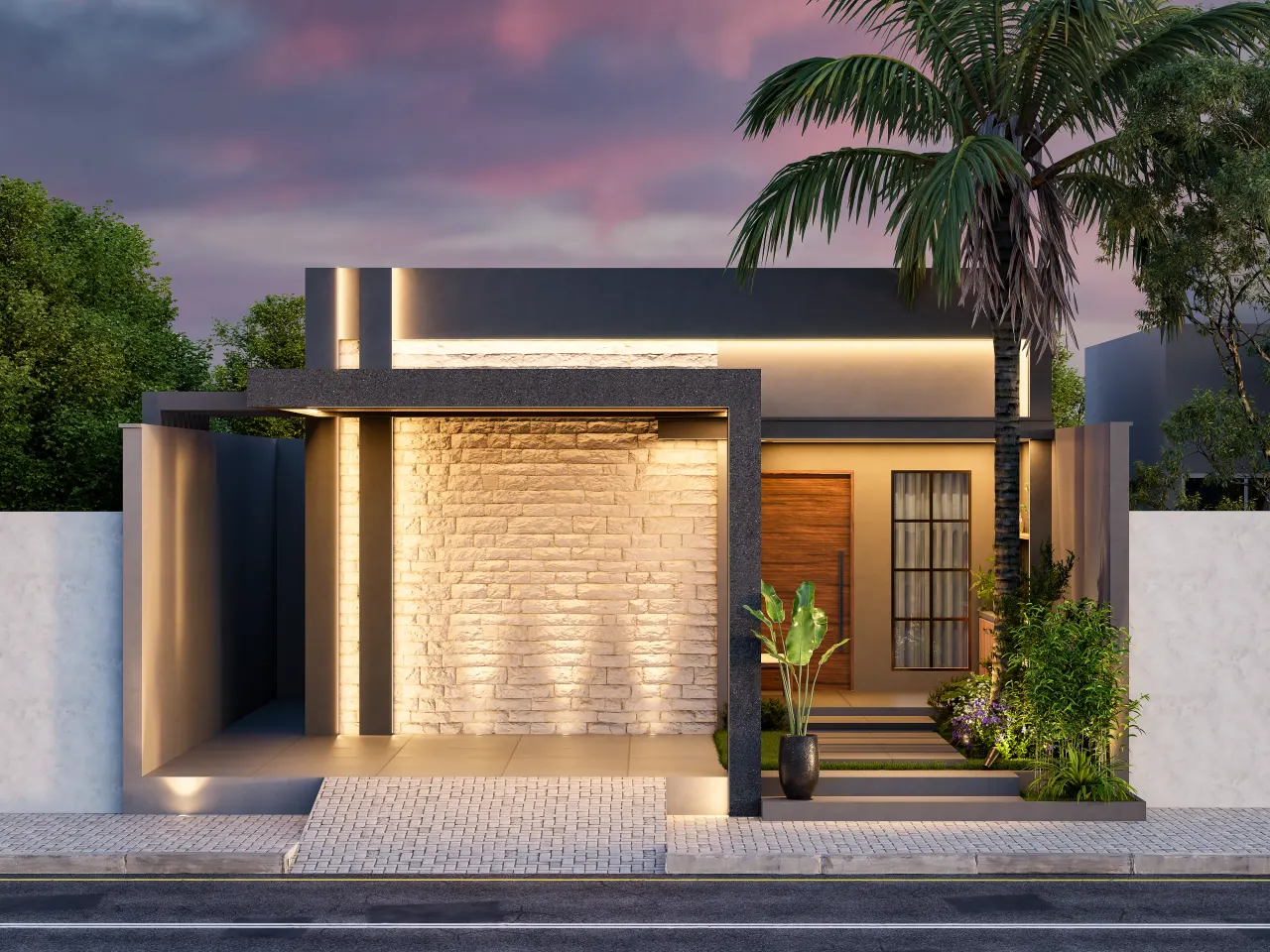 Renderização 3D — Residencial Externo — projeto Arq. Anna Paula Maia | 3d.cicilia (foto 2)